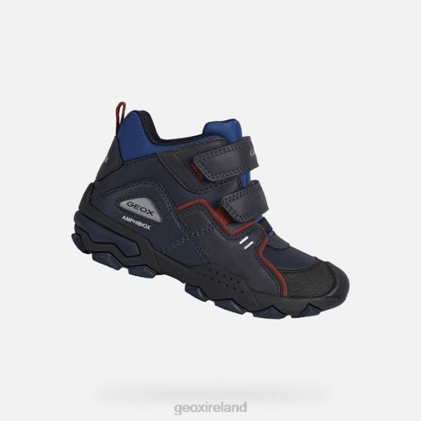 Geox 0ZTB1286 Navy/Dark Red Buller Abx Boy