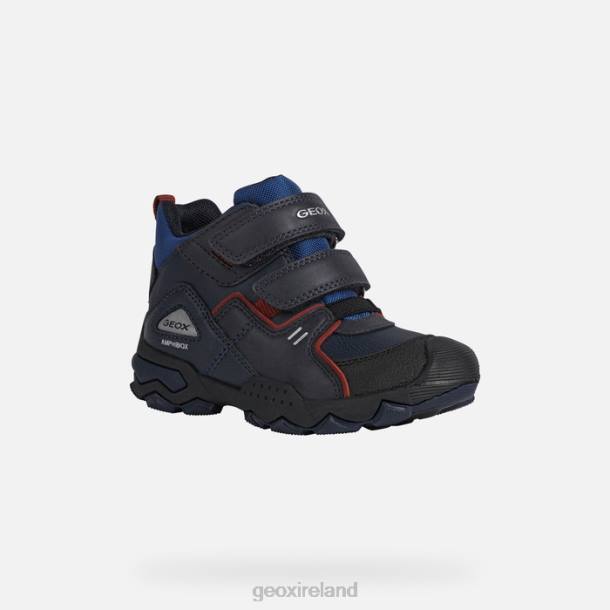 Geox 0ZTB1286 Navy/Dark Red Buller Abx Boy