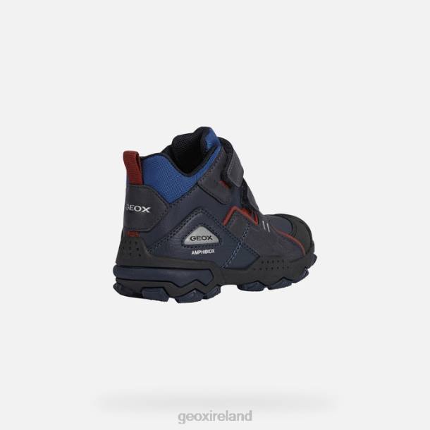 Geox 0ZTB1286 Navy/Dark Red Buller Abx Boy