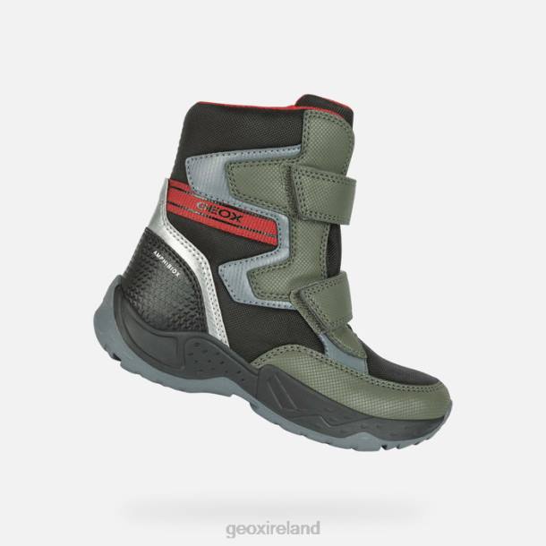Geox 0ZTB1296 Dark Green/Red Sentiero Abx Boy