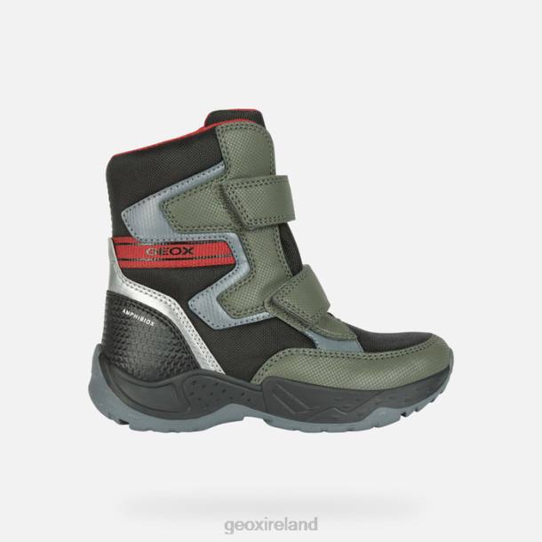 Geox 0ZTB1296 Dark Green/Red Sentiero Abx Boy