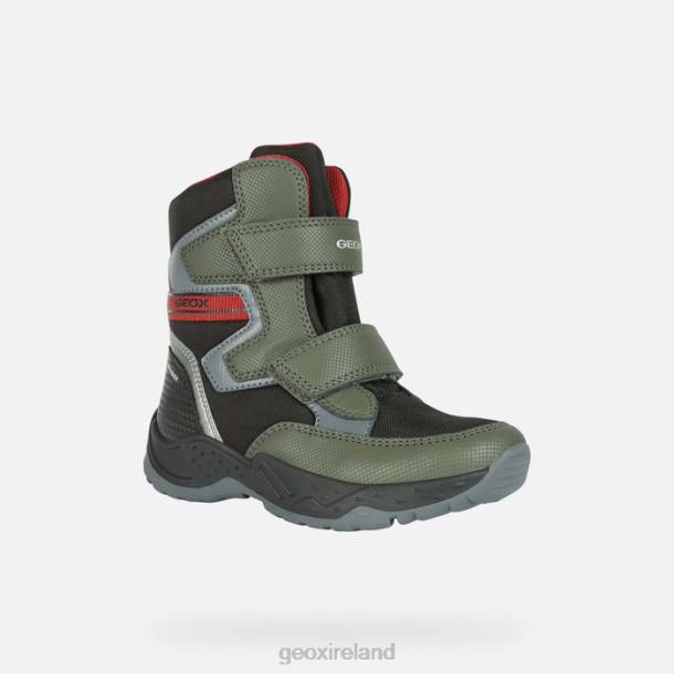 Geox 0ZTB1296 Dark Green/Red Sentiero Abx Boy
