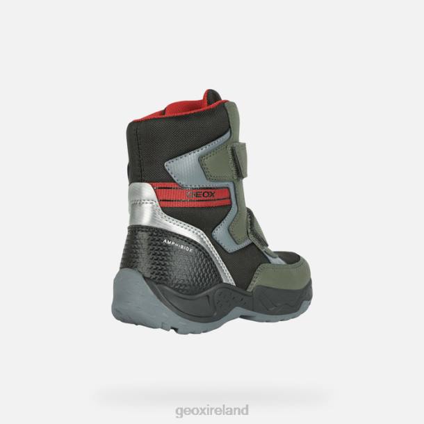 Geox 0ZTB1296 Dark Green/Red Sentiero Abx Boy