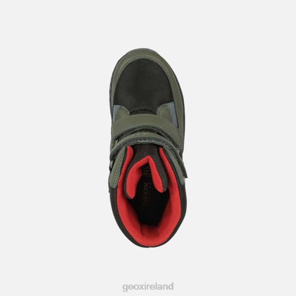 Geox 0ZTB1296 Dark Green/Red Sentiero Abx Boy