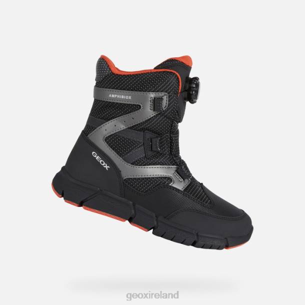 Geox 0ZTB1335 Black/Orange Flexyper Abx Boy