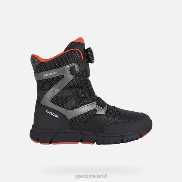Geox 0ZTB1335 Black/Orange Flexyper Abx Boy