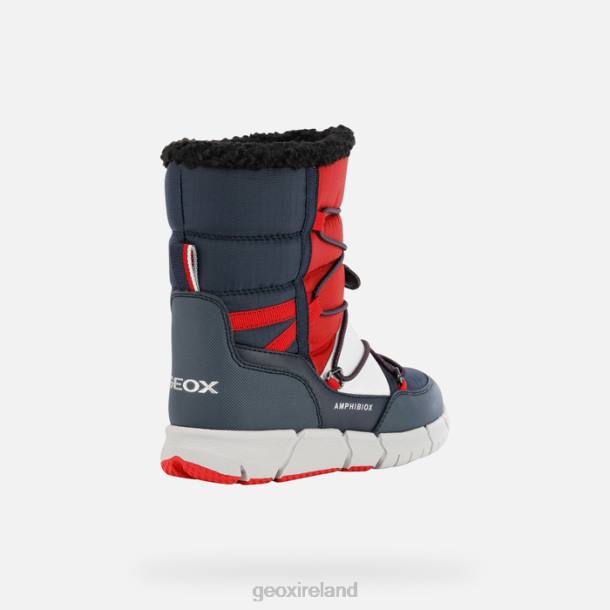 Geox 0ZTB1362 Navy/Red Flexyper Abx Boy