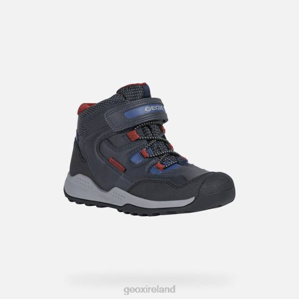 Geox 0ZTB4 Navy/Dark Red Teram Abx Boy