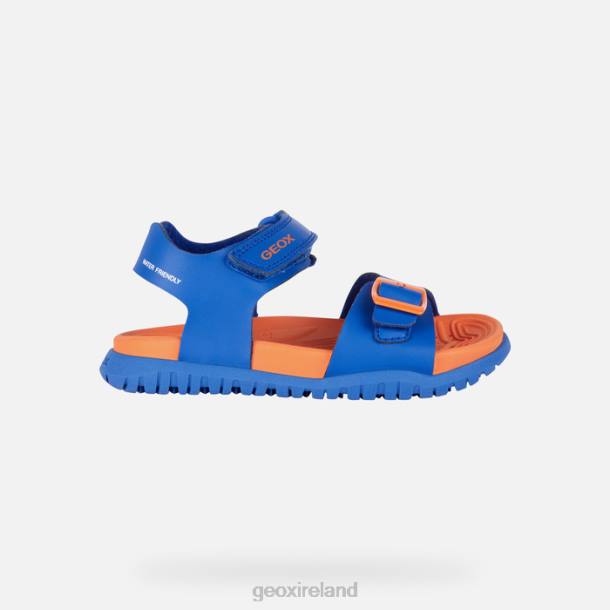Geox 0ZTB1053 Royal/Orange Sandal Fusbetto Junior