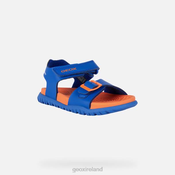 Geox 0ZTB1053 Royal/Orange Sandal Fusbetto Junior