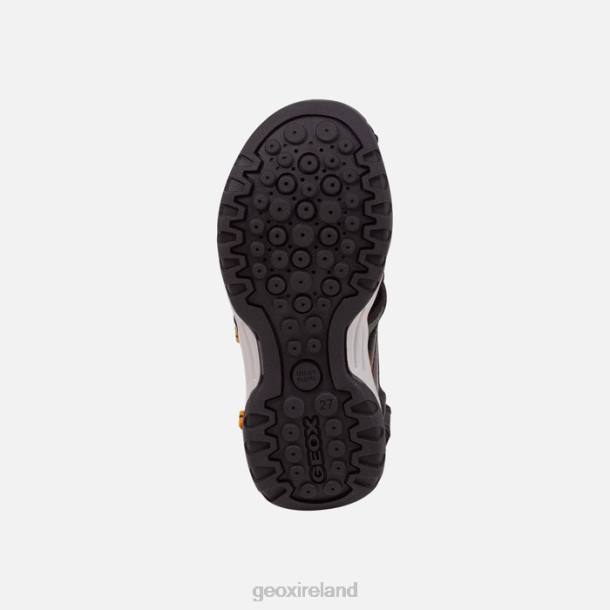 Geox 0ZTB1277 Black/Orange Borealis Boy