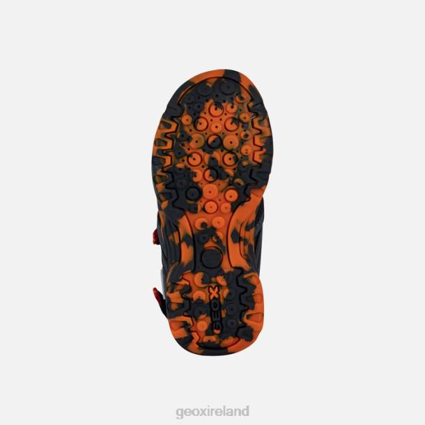 Geox 0ZTB1279 Black/Red Borealis Boy