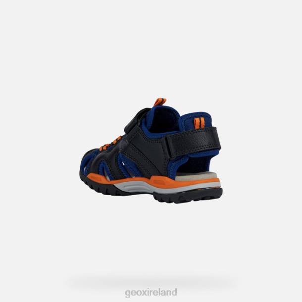 Geox 0ZTB1280 Navy/Orange Borealis Boy