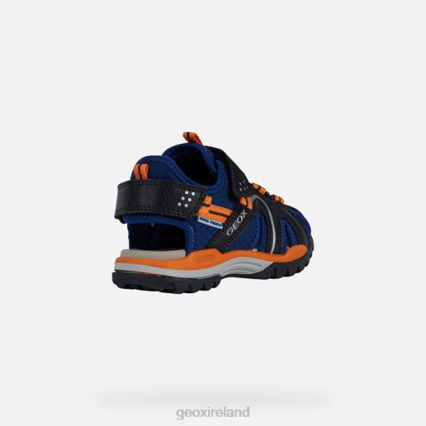 Geox 0ZTB1280 Navy/Orange Borealis Boy
