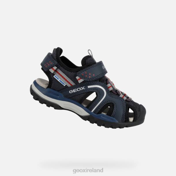 Geox 0ZTB1281 Navy/Red Borealis Boy