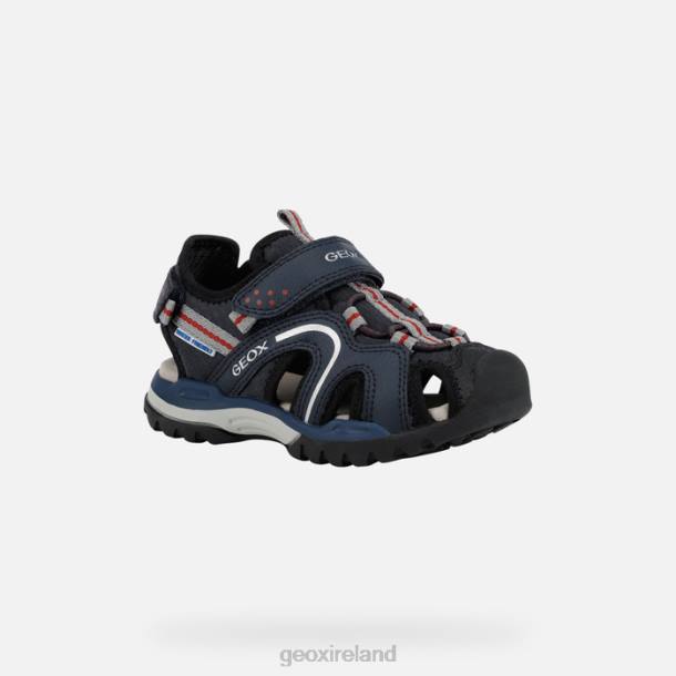 Geox 0ZTB1281 Navy/Red Borealis Boy