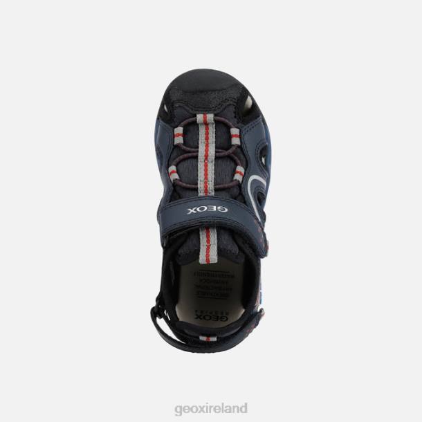 Geox 0ZTB1281 Navy/Red Borealis Boy