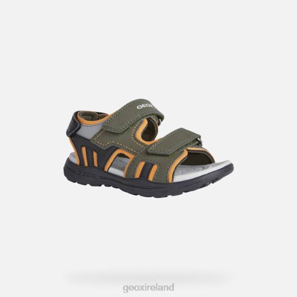 Geox 0ZTB1313 Military/Orange Vaniett Boy