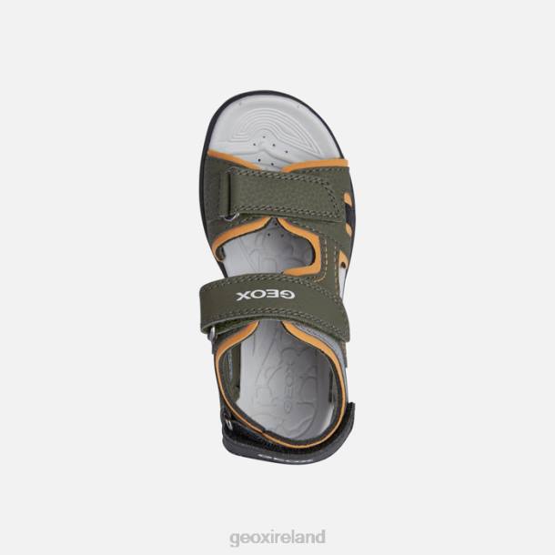 Geox 0ZTB1313 Military/Orange Vaniett Boy