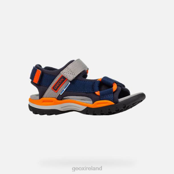Geox 0ZTB1315 Navy/Orange Borealis Boy