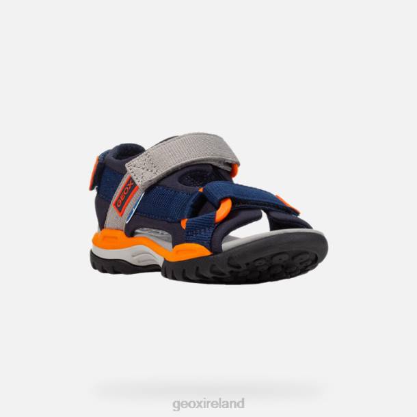 Geox 0ZTB1315 Navy/Orange Borealis Boy