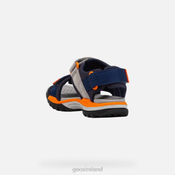 Geox 0ZTB1315 Navy/Orange Borealis Boy