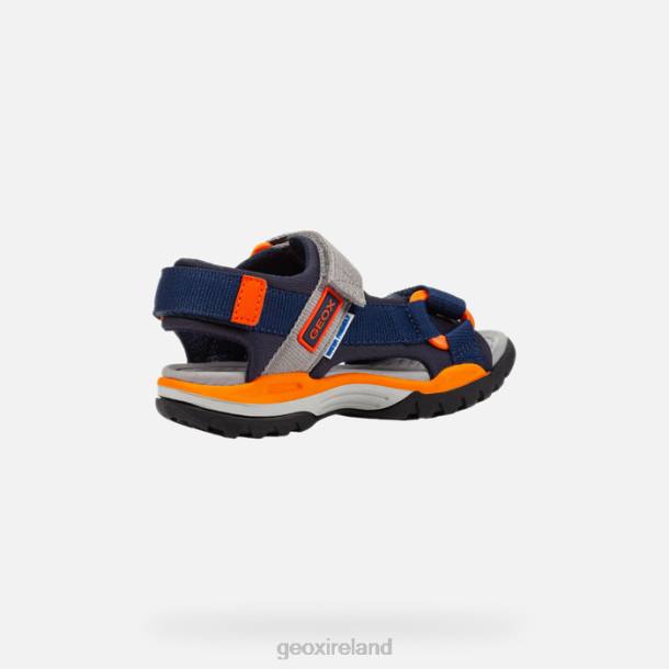 Geox 0ZTB1315 Navy/Orange Borealis Boy