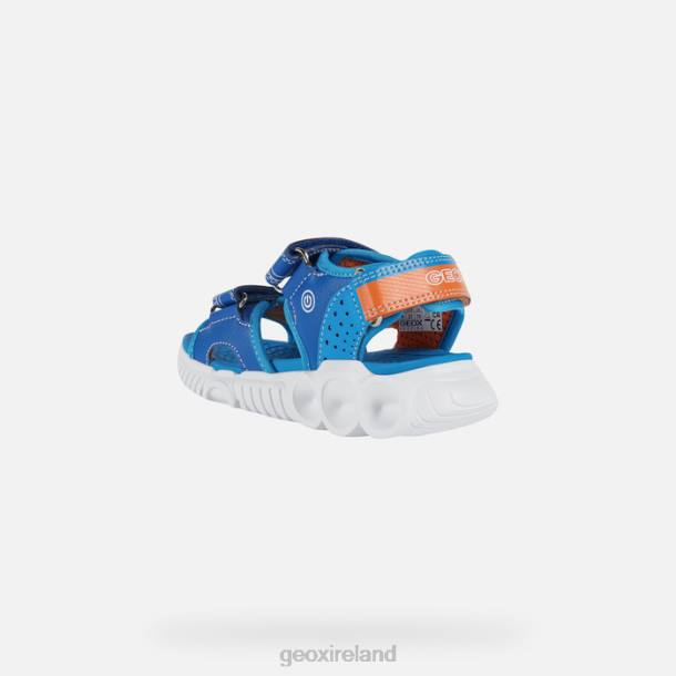Geox 0ZTB1320 Royal/Orange Sandal Wroom Boy