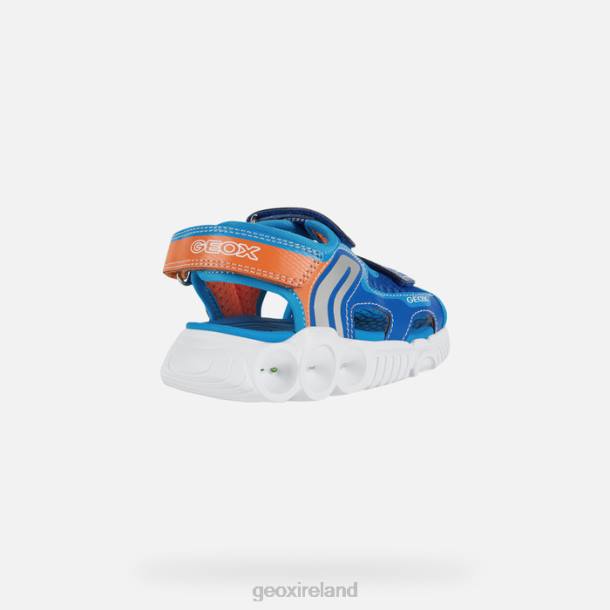 Geox 0ZTB1320 Royal/Orange Sandal Wroom Boy