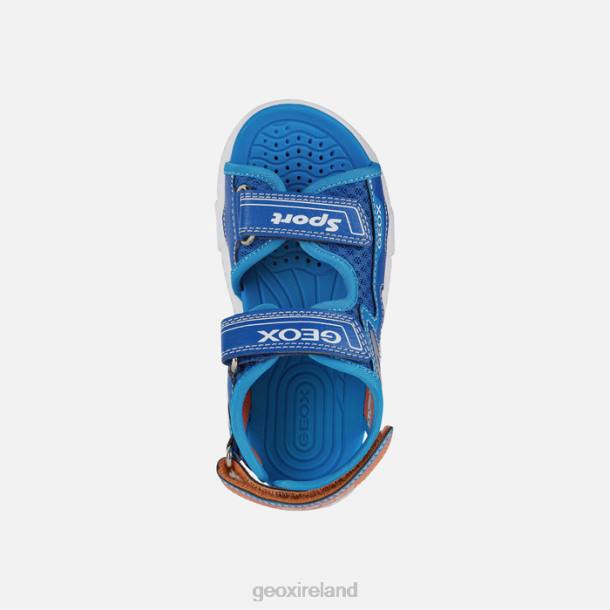 Geox 0ZTB1320 Royal/Orange Sandal Wroom Boy
