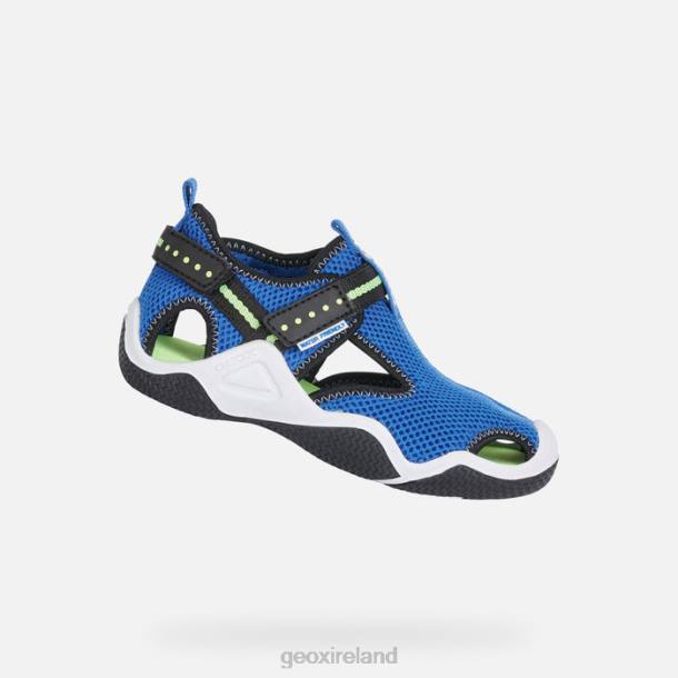 Geox 0ZTB1348 Royal/Fluogreen Wader Junior