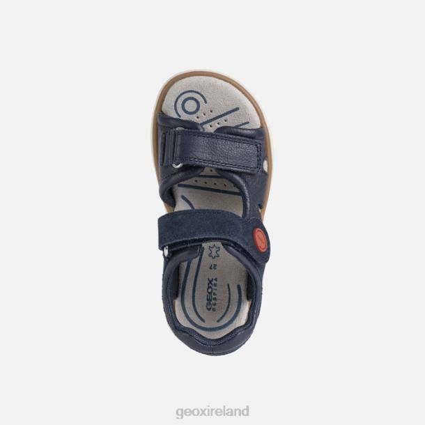 Geox 0ZTB1946 Navy/Dark Red Sandal Maratea Boy