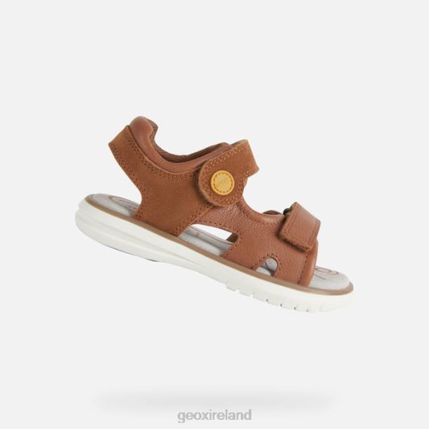 Geox 0ZTB1947 Brown/Dark Yellow Sandal Maratea Boy