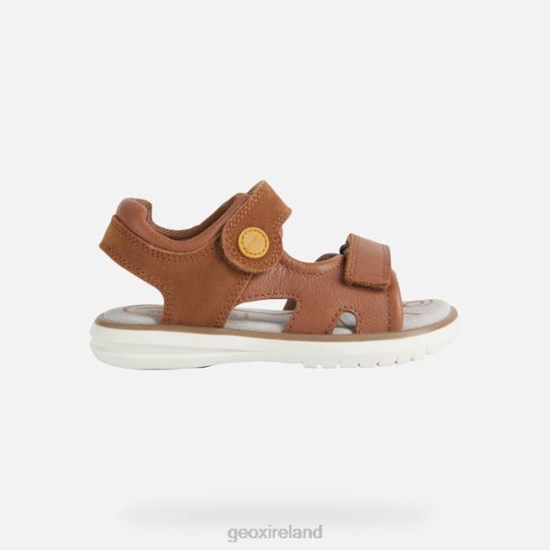 Geox 0ZTB1947 Brown/Dark Yellow Sandal Maratea Boy