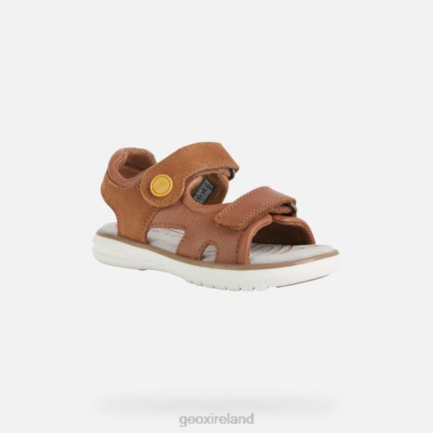 Geox 0ZTB1947 Brown/Dark Yellow Sandal Maratea Boy