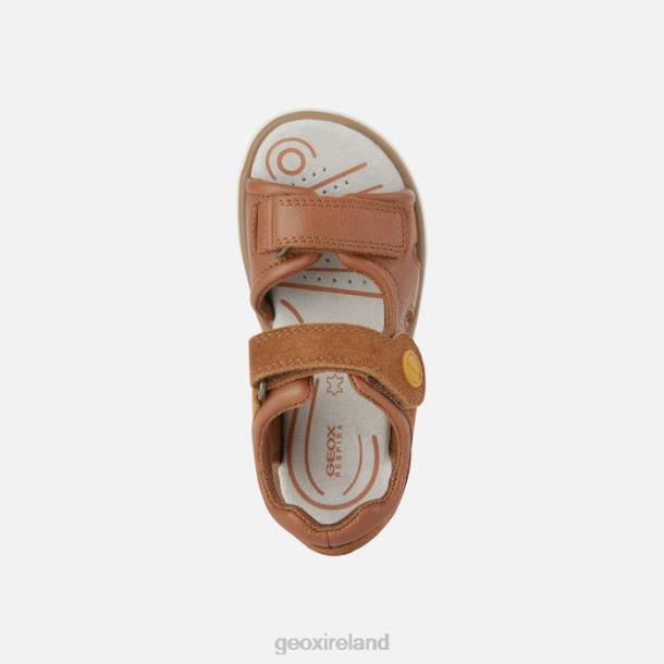 Geox 0ZTB1947 Brown/Dark Yellow Sandal Maratea Boy