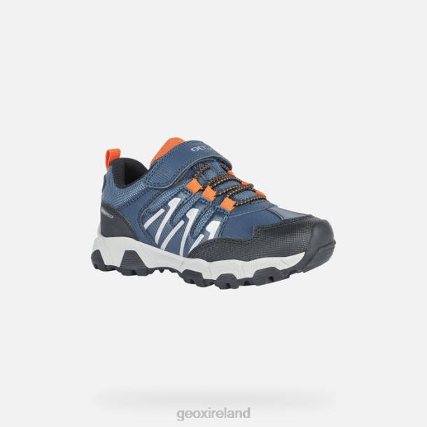 Geox 0ZTB1051 Navy/Orange Magnetar Abx Junior