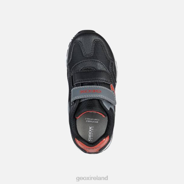 Geox 0ZTB1285 Black/Red Pavel Boy