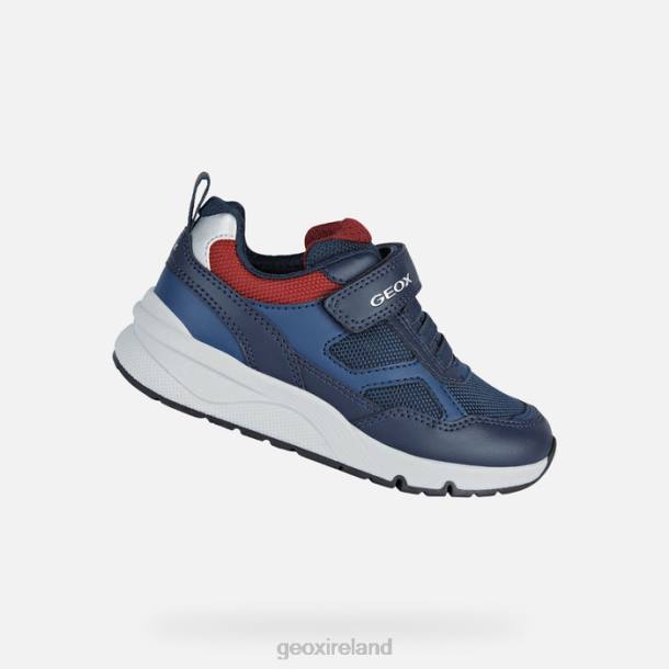 Geox 0ZTB1323 Navy/Dark Red Rooner Boy