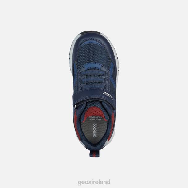 Geox 0ZTB1323 Navy/Dark Red Rooner Boy