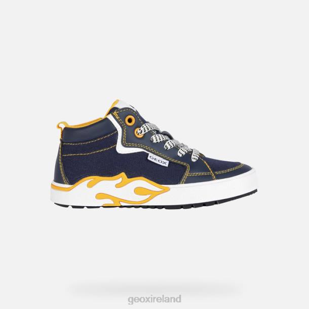Geox 0ZTB1326 Navy/Yellow Alphabeet Boy