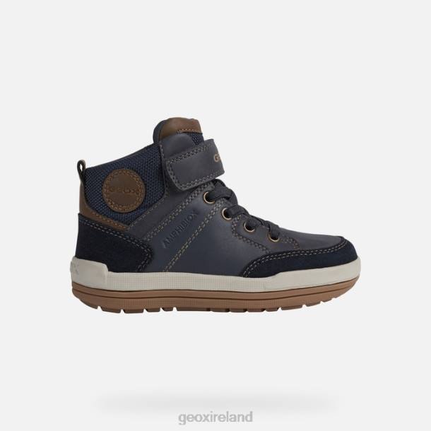 Geox 0ZTB1328 Navy/Lt Brown Charz Abx Boy