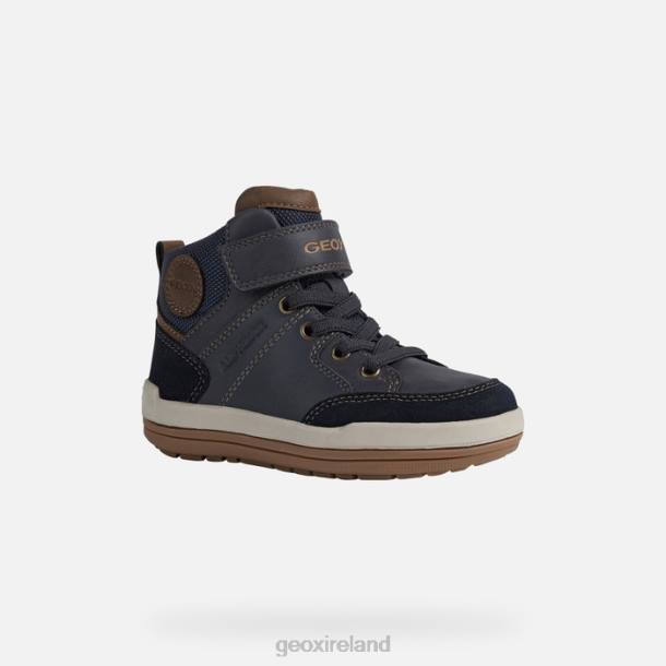 Geox 0ZTB1328 Navy/Lt Brown Charz Abx Boy