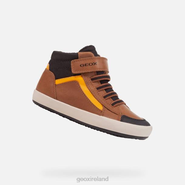 Geox 0ZTB1343 Lt Brown/Black Gisli Boy