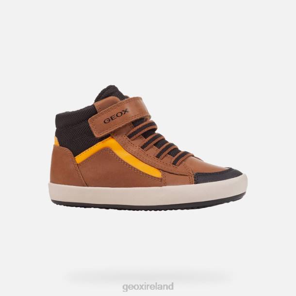 Geox 0ZTB1343 Lt Brown/Black Gisli Boy