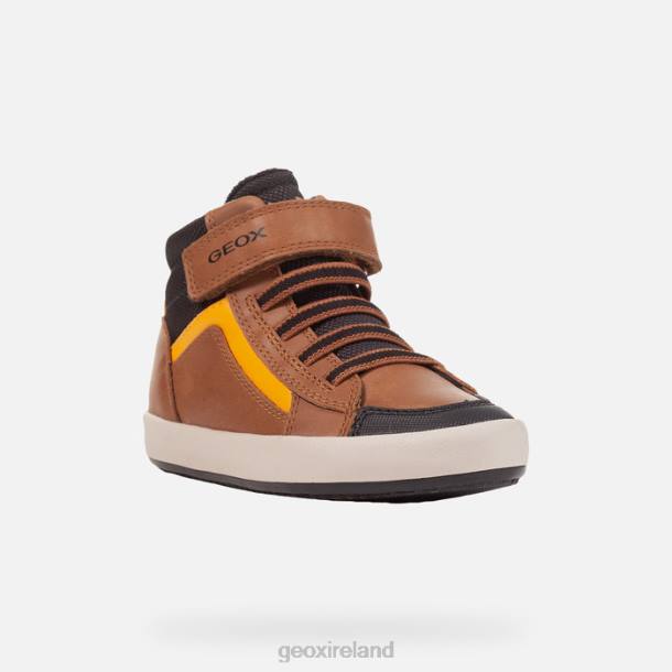 Geox 0ZTB1343 Lt Brown/Black Gisli Boy
