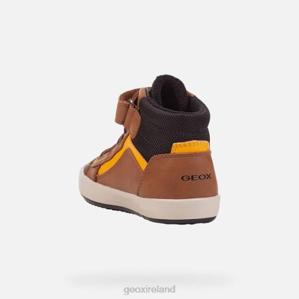 Geox 0ZTB1343 Lt Brown/Black Gisli Boy