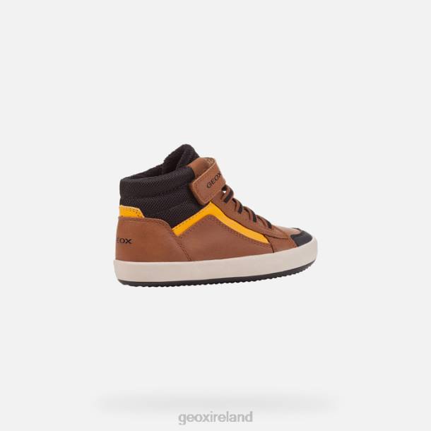 Geox 0ZTB1343 Lt Brown/Black Gisli Boy