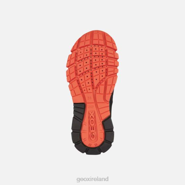 Geox 0ZTB1354 Black/Orange Montrack Abx Boy