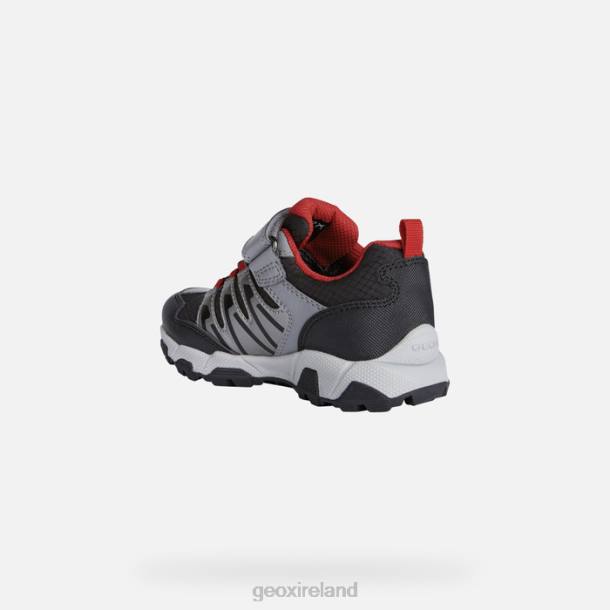 Geox 0ZTB1364 Black/Red Magnetar Boy
